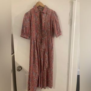Rare vintage Liberty of London midi dress